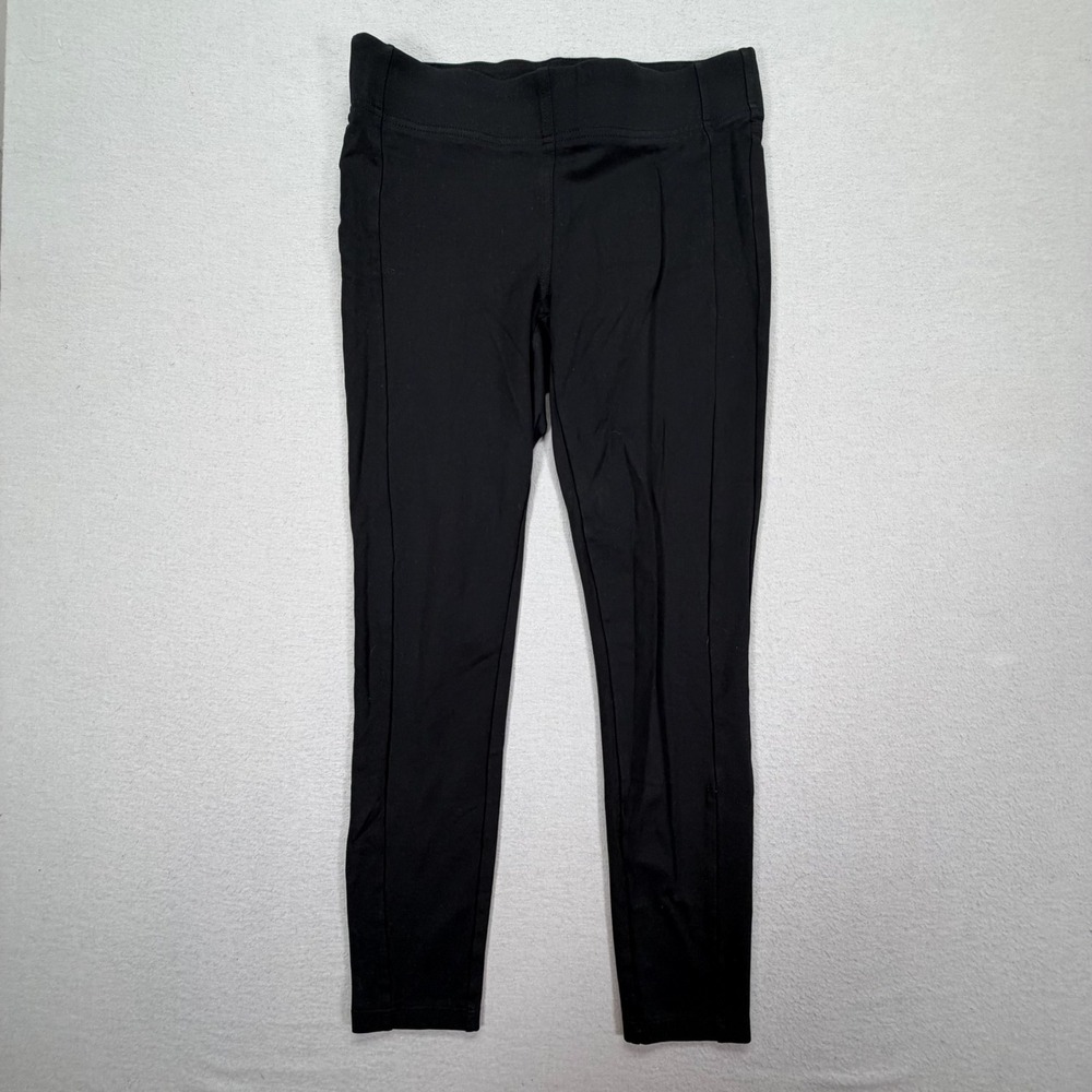 Ann Taylor Loft‎ Leggings Womens Medium Good Black Ponte Knit Seam Front Stretch